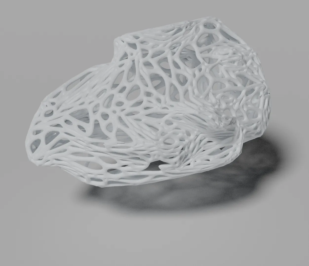 A rendering of the mechanical CAD of the mouse shell ready for 3D printing